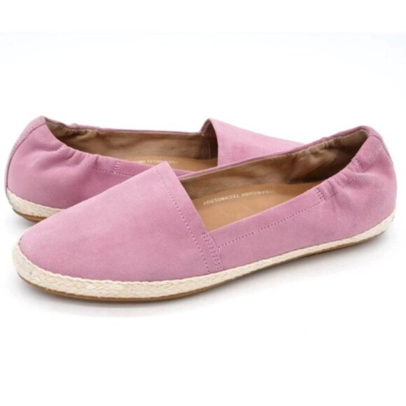 Fitflop Shoes - Fitflop pink suede espadrilles closed toe Size 6